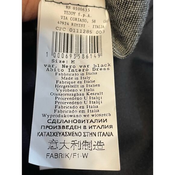 Rinascimento Italy Dress US Size Small Black Plaid Preppy Officecore Old Money - Picture 9 of 11